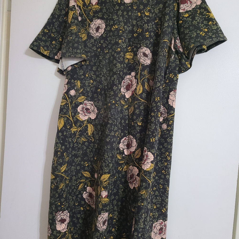 Motherhood maternity fluted sleeve dress